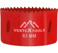Коронка биметаллическая по металлу 83 мм vertextools 2525-83
