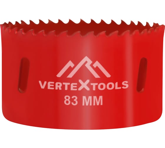 Коронка биметаллическая по металлу 83 мм vertextools 2525-83