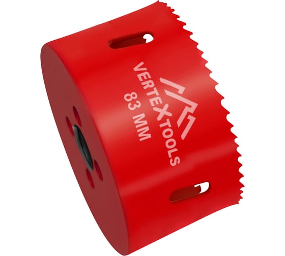 Коронка биметаллическая по металлу 83 мм vertextools 2525-83