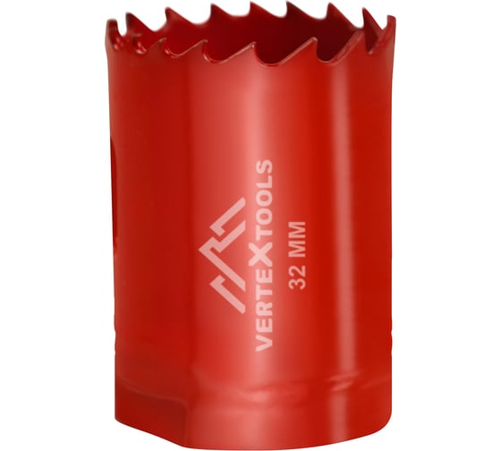 Коронка биметаллическая по металлу 32 мм vertextools 2525-32