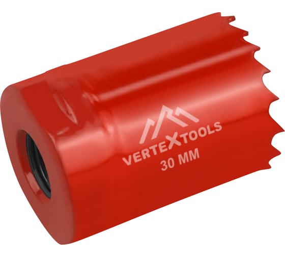 Коронка биметаллическая по металлу 30 мм vertextools 2525-30