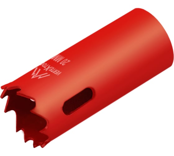 Коронка биметаллическая по металлу 20 мм vertextools 2525-20