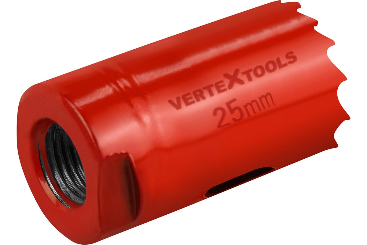 Коронка биметаллическая по металлу 25 мм vertextools 2525-25 - выгодная ...