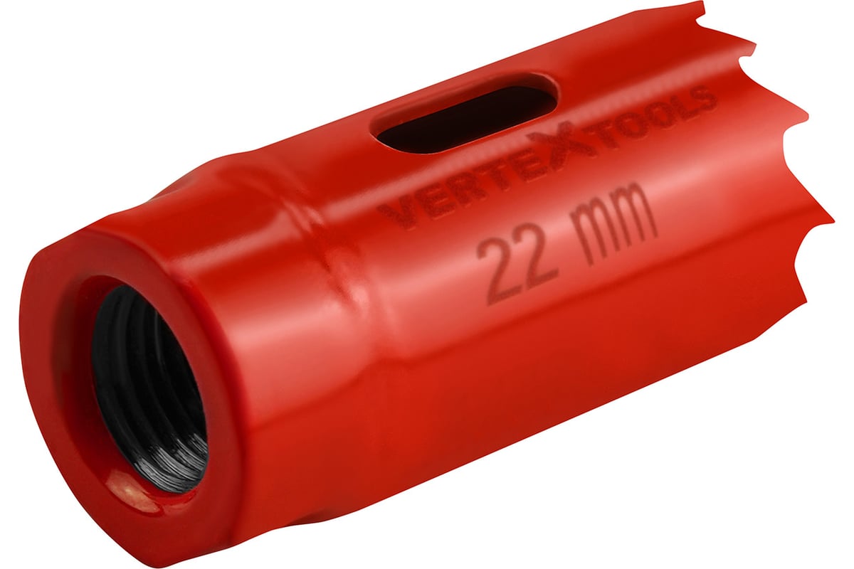 Коронка биметаллическая по металлу 22 мм vertextools 2525-22 - выгодная ...