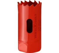 Коронка биметаллическая по металлу 22 мм vertextools 2525-22
