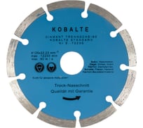 Диск алмазный TORGWIN отрезной сегмент по бетону и камню 125x22.2/10x2.2мм. "Kobalt" Best for Concrete S81408