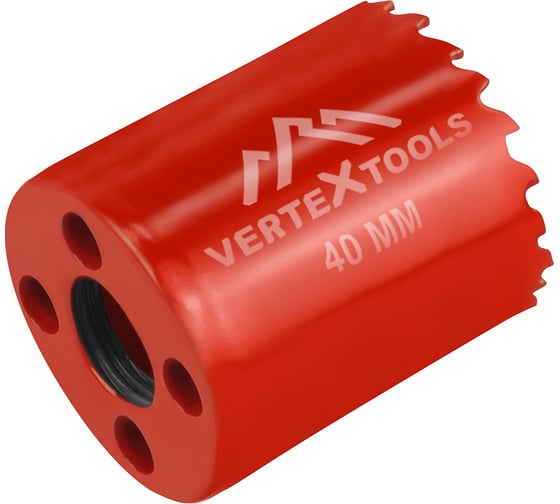 Коронка биметаллическая по металлу 40 мм vertextools 2525-40