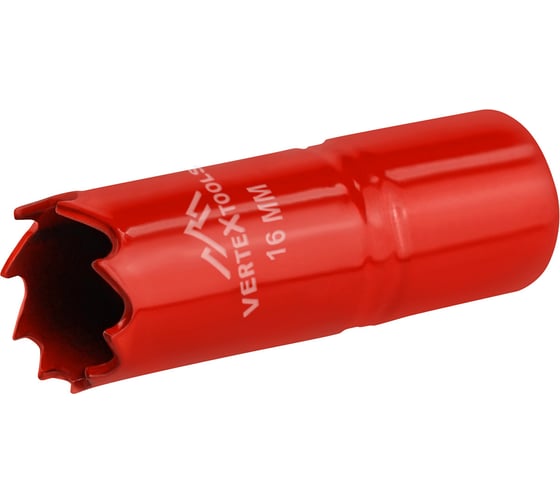 Коронка биметаллическая по металлу 16 мм vertextools 2525-16