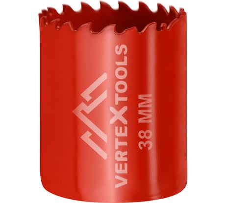 Коронка биметаллическая по металлу 38 мм vertextools 2525-38