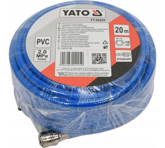 Шланг PVC 10 мм, 20 м YATO YT-24225