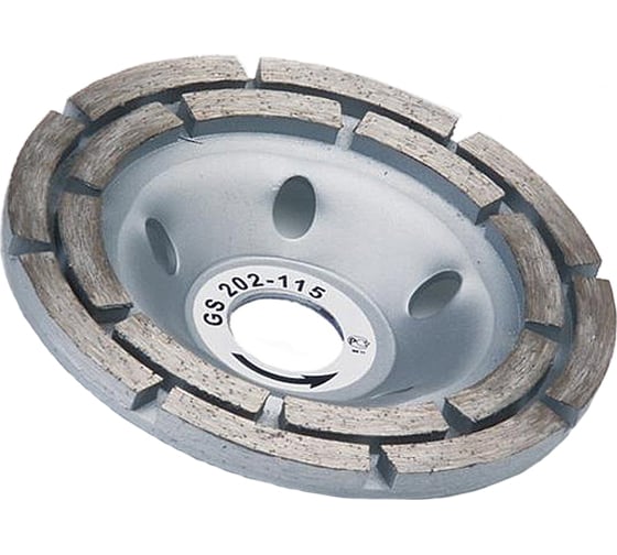 Чашка алмазная 115х22,2 мм двухрядная PRORAB GS202-115 1