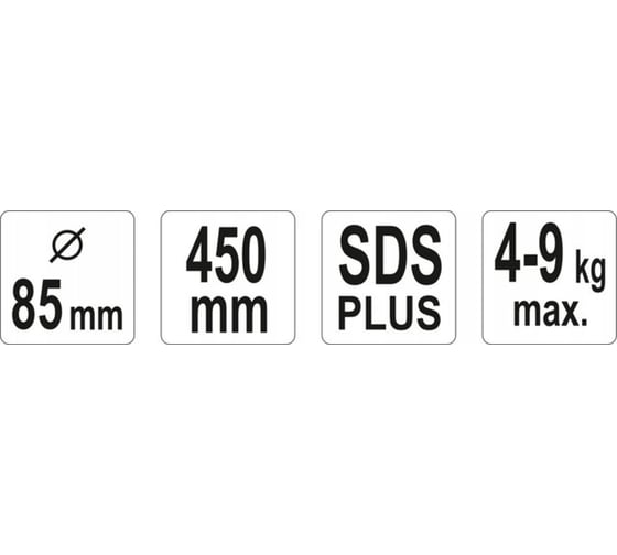 Миксер для строительных растворов 85x450 мм YATO YT-5492