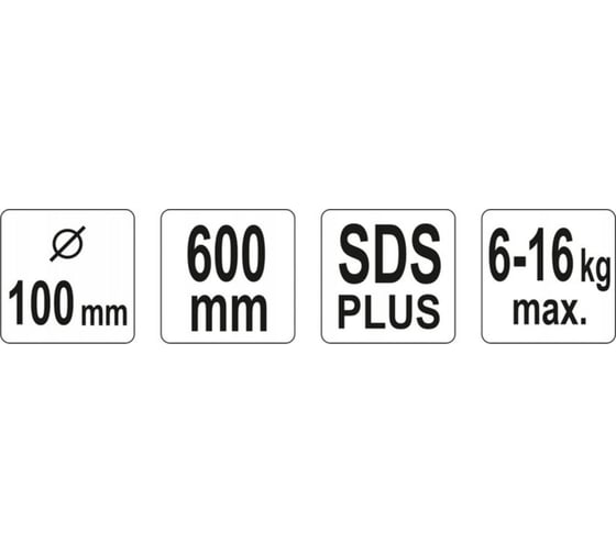 Миксер для строительных растворов 100x600 мм YATO YT-5493
