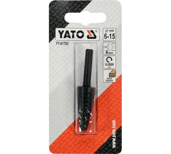 Бор-фреза по дереву 6-15 мм YATO YT-61703