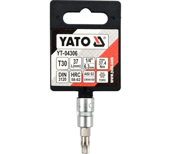 Головка торц. с вставкой YATO TORX 1/4" T30 YT-04306