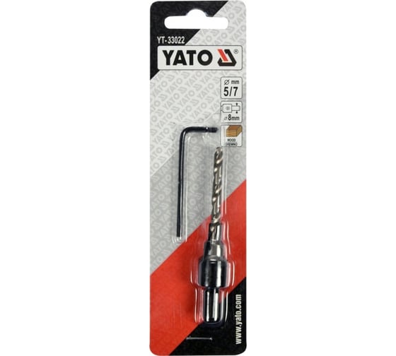 Сверло YATO под конфирмат 5-7мм YT-33022 364833022 092 1