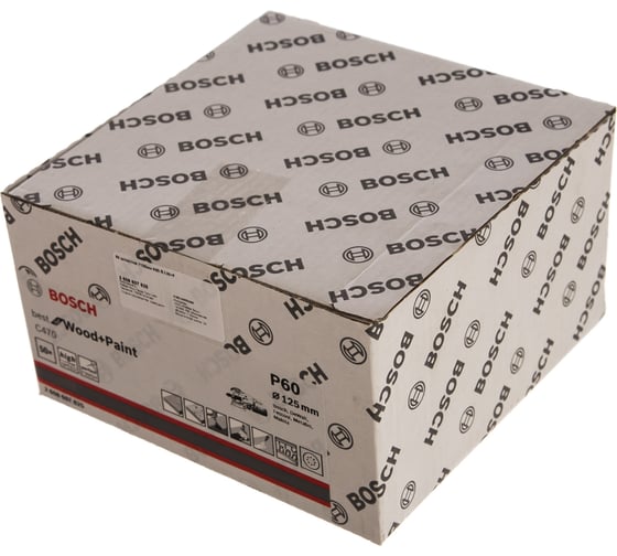 Круг шлифовальный по дереву, краске (50 шт; 125 мм; К60; 8 отверстий) Bosch 2.608.607.825