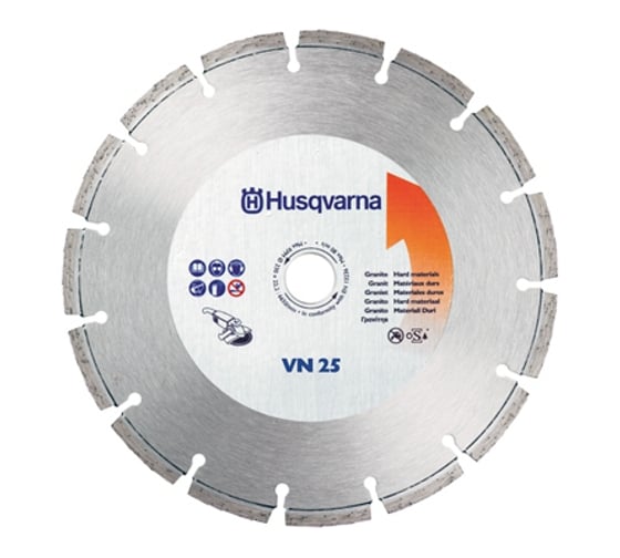 Диск алмазный VN25 (230х22.2 мм) для угловых шлифмашин Husqvarna Construction 5430673-17 1