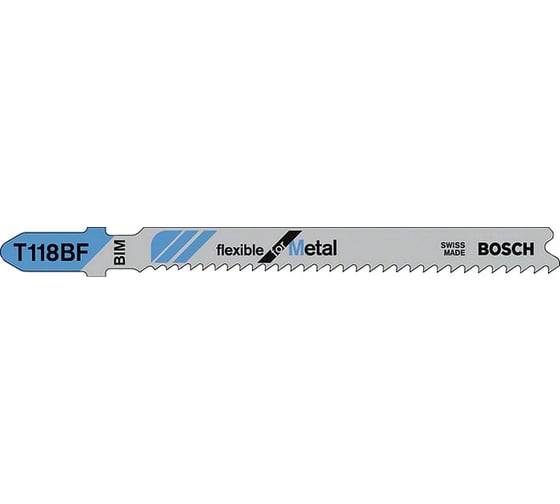 Пилки T118BF для лобзиков 100 шт. BIM BOSCH 2.608.634.586 1