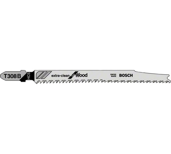 Пилки T308B для лобзиков 100 шт. HCS BOSCH 2.608.663.753