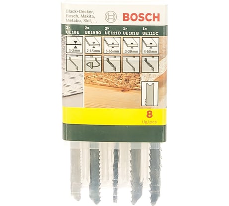 Набор пилок для лобзика 8 шт. BOSCH 2.607.019.459