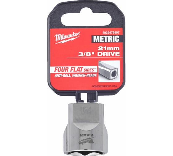 Головка 6-гранная 21 мм, 3/8" Milwaukee 4932479997 1