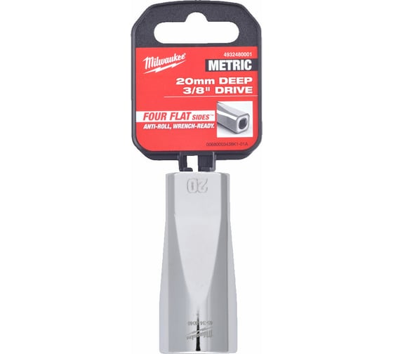 Головка 6-гранная удлиненная 20 мм, 3/8" Milwaukee 4932480001 1
