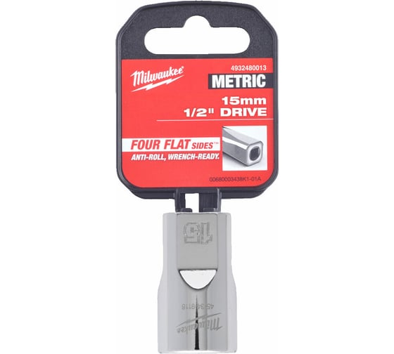 Головка 6-гранная 15 мм, 1/2" Milwaukee 4932480013 1