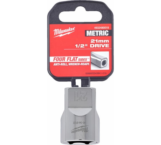 Головка 6-гранная 21 мм, 1/2" Milwaukee 4932480019 1