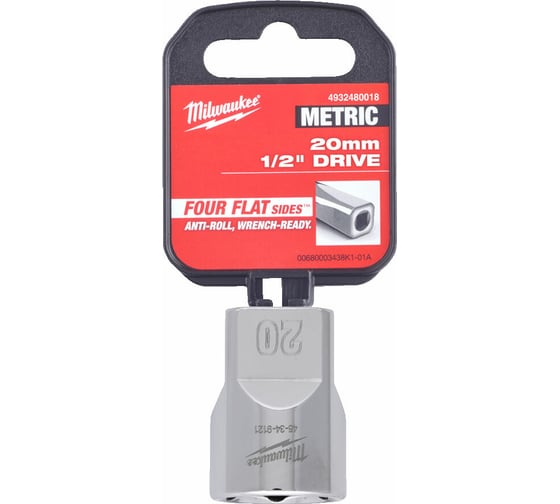 Головка 6-гранная 20 мм, 1/2" Milwaukee 4932480018 1