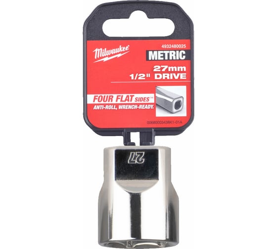 Головка 6-гранная 27 мм, 1/2" Milwaukee 4932480025 1