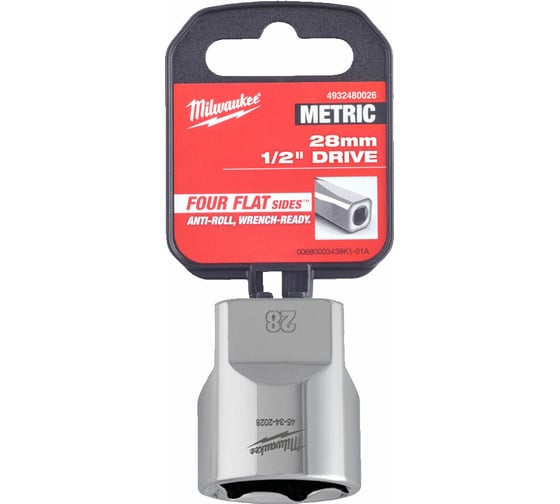 Головка 6-гранная 28 мм, 1/2" Milwaukee 4932480026 1