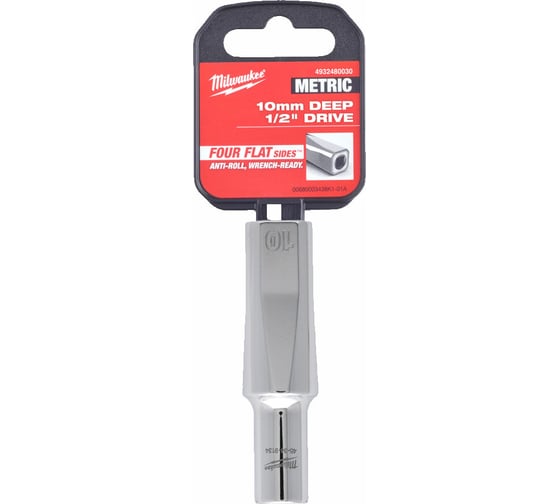 Головка 6-гранная удлиненная 10 мм, 1/2" Milwaukee 4932480030 1