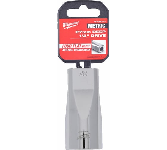 Головка 6-гранная удлиненная 27 мм, 1/2" Milwaukee 4932480045 1