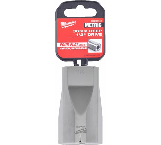 Головка 6-гранная удлиненная 36 мм, 1/2" Milwaukee 4932480048 1