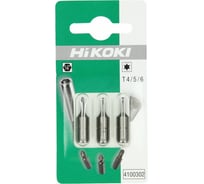 Набор бит Torx T4/T5/T6, 25 мм, 1/4" HiKOKI 4100302