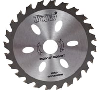 Диск пильный по дереву 125x20 мм, 24Т TOUA TDW1252024