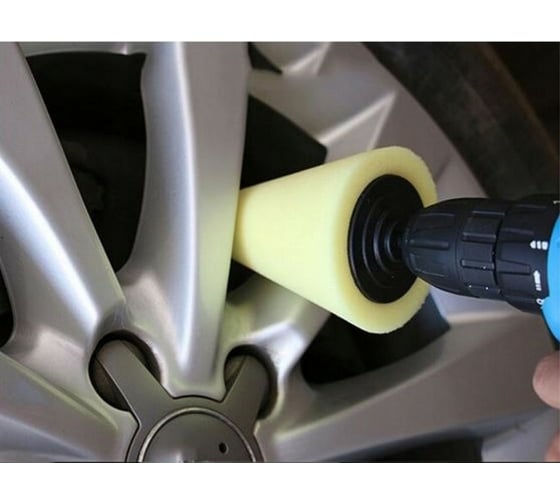 Полировальный конус (80 мм; желтый; жесткий) FITTER 48020-1