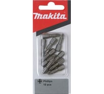 Бита Torsion для шуруповертов 10 шт. (25 мм; шестигранный хвостовик 1/4"; Ph3) Makita P-06074