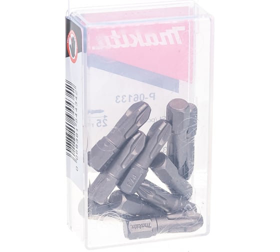 Бита Torsion для шуруповертов 10 шт. (25 мм; шестигранный хвостовик 1/4"; Pz3) Makita P-06133