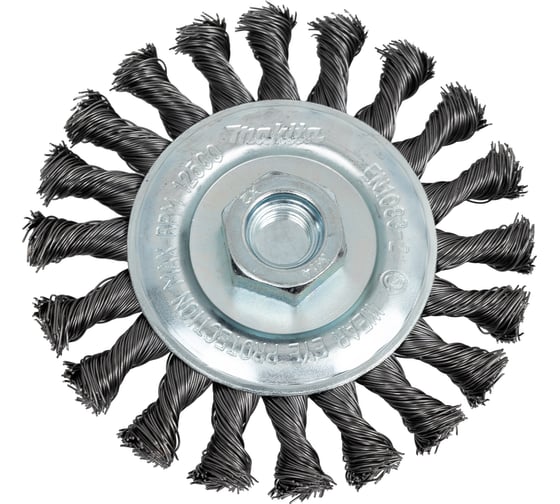 Щетка дисковая для УШМ (115 мм; М14; пучки витой проволоки 0,5 мм) Makita D-29561 1