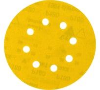 Шкурка шлифовальная 25 шт. для эксцентриковых шлифмашин (125 мм; К180; крепление на липучке) DEWALT DT 3116