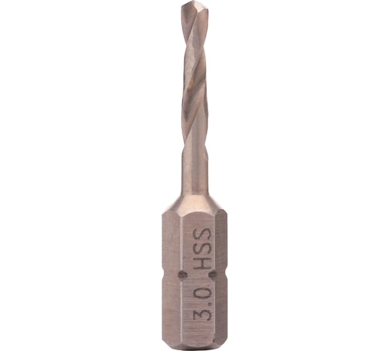 Сверло по металлу 3.0x38/16 мм, HSS-G, 118 градусов, Hex-1/4" VOLKEL V67130