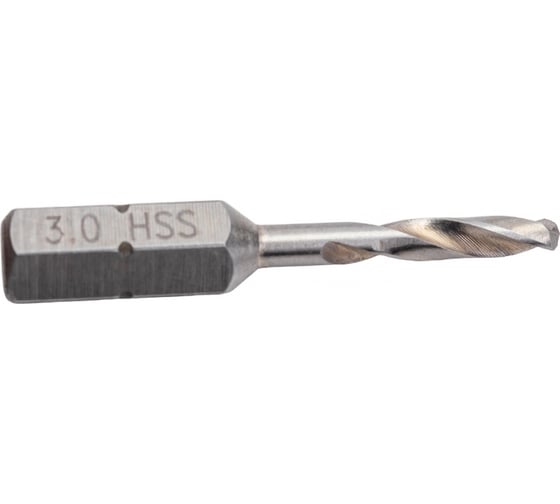 Сверло по металлу 3.0x38/16 мм, HSS-G, 118 градусов, Hex-1/4" VOLKEL V67130