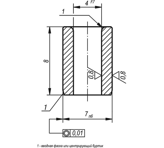 Втулка кондукторная KIPP K1021.A0400X08
