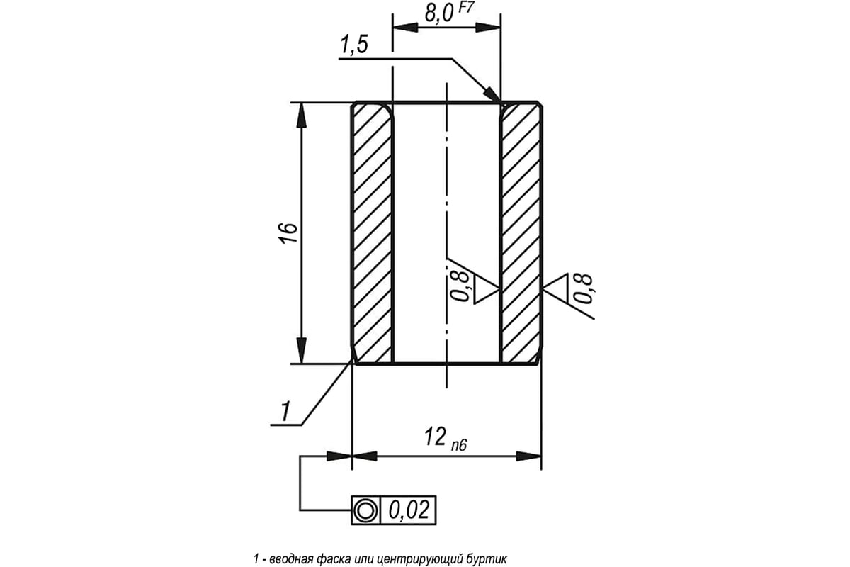 Втулка кондукторная KIPP K1021.A0800X16 - выгодная цена, отзывы ...