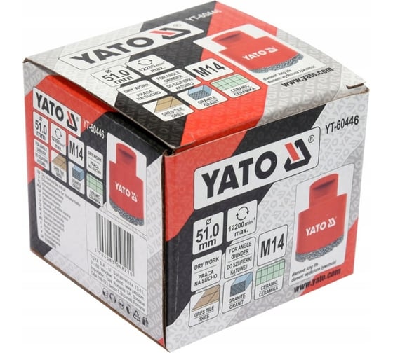 Коронка алмазная 51 мм YATO YT-60446