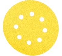 Шкурка шлифовальная 25 шт. для эксцентриковых шлифмашин (125 мм; К60; крепление на липучке) DEWALT DT 3112