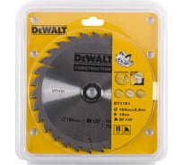 Диск пильный SERIES 30 по дереву (184х16 мм; 30 зубьев) DEWALT DT 1151
