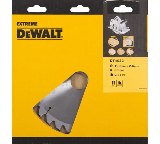 Диск пильный SERIES 40 (190х30 мм; 28 зубьев) DEWALT DT4033